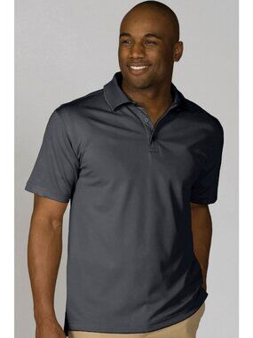 Edwards Garment 1576 Hi-Performance Mesh Polo Dark Gray Size XL